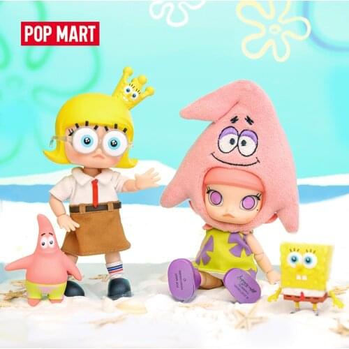 POP MART New Molly Cooperative Figure Doll Binary Action Figure Birthday Gift Kid Toy Free Shipping