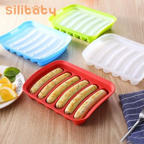 Silibaby Silicone Baby Food Container Homemade DIY Sausage Mold Kitchen Accessories Child Hot Dog Ham Making Tool Baby Food Box