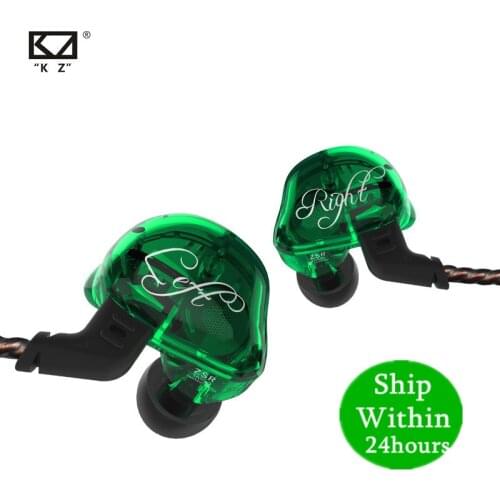 KZ ZSR 1DD+2BA Hifi Sport In-ear Earphone Dynamic Driver Noise Cancelling Headset Replacement Cable AS10 ZS10 ZST