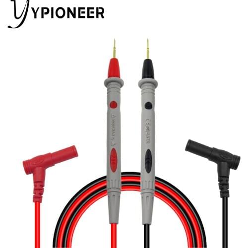 YPioneer P1502 Multimeter Test Leads Gold Plated Test Probes with 4mm Banana Plug for Electrical Testing