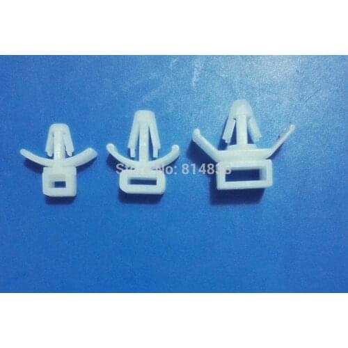 Wkooa CCM-6 White Plastic Cable Tie Fixed Seat Push Tie Mount For Hole Diameter 5.5-6.5 mm