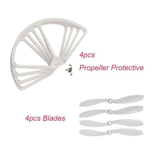 Cheerson CX20 CX 20 CX-20 Spare Parts 4PCS Blades + 4PCS Propeller Guard Protection Frame for RC GPS Quadcopter Auto-finder