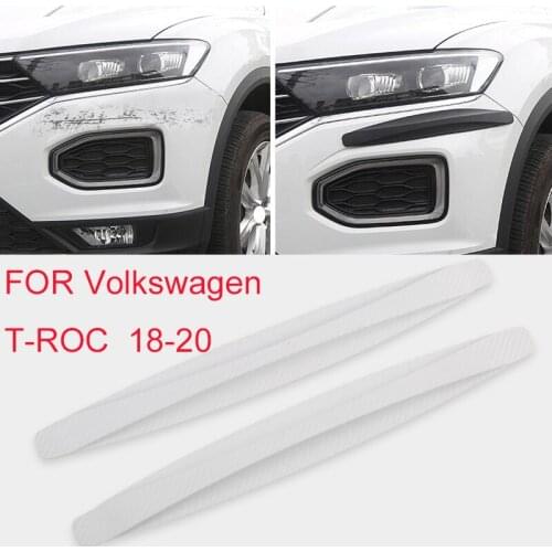 Car bumper protection accessories silicone anti-friction decorative strip FOR Volkswagen T-ROC 2018 2019 2020