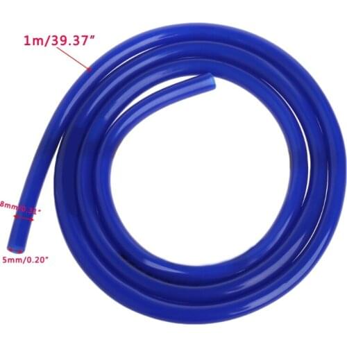 1m Motorcycle Bike Fuel Gas Oil Delivery Tube Hose Petrol Pipe 5mm I/D 8mm O/D Wholesale