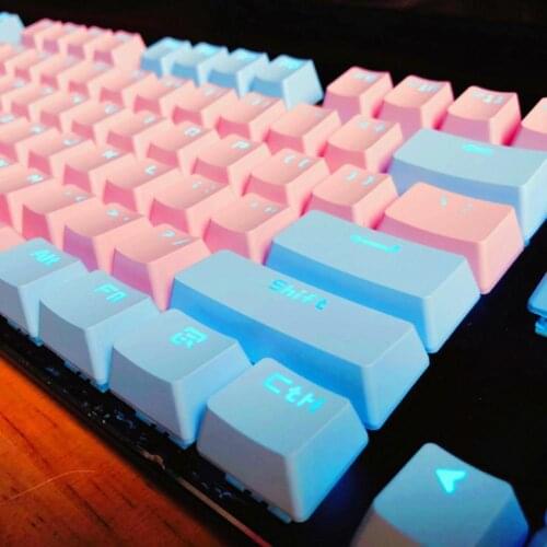 104Pcs Wear-resistant Backlight Key Caps Replacement Kit Keyboard Accessory