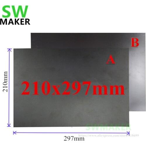 210x297mm A+B Magnetic Adhesive Print Bed Tape Print Sticker Surface Flex Plate DIY 3D Printer parts