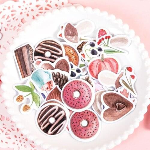 24Box Sticker New DIY Handbook Recipe Cake Scrapbook Decoration Stationery Adhesive Notebook Label Gift Toy Wholesale