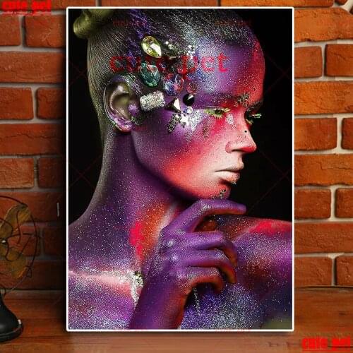 5D Handmade Artistic color woman Needlework DIY Diamond Embroidery puzzle Mosaic Diamond Painting Kits Rhinestone Decoration