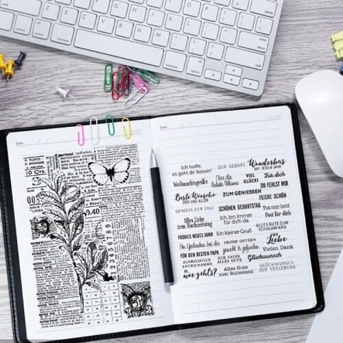 English Sentences Silicone Clear Seal Stamp DIY Scrapbooking Embossing Photo H58C