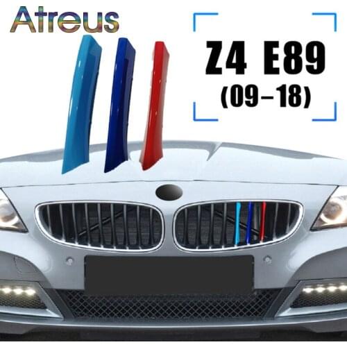 3pcs ABS Car Racing Grille Strip Trim Clip For BMW Z4 E89 E85 G29 Roadster M Power Auto Accessories 2016 2017 2018 2019 2020