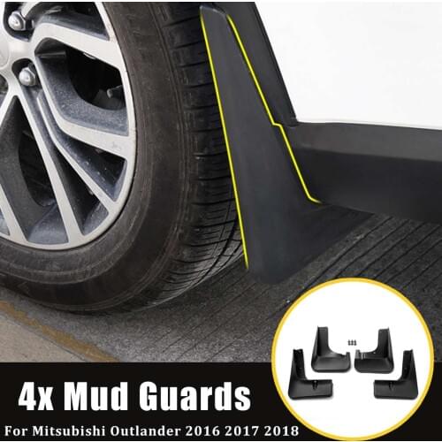 Car Mud Flaps Mudflaps Splash Guards Front Rear Mudguards Fenders Auto Accessories For Mitsubishi Outlander 2016 2017 2018