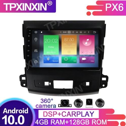 128G DSP For Mitsubishi Outlander 2006-2012 Car Multimedia Player GPS Navigation Headunit Auto Radio Audio Stereo Tape Recorder