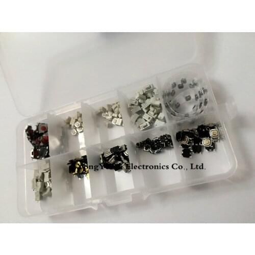 250pcs/bag Car remote control button switch patch touch switch button package 3*4*2.5 3*6*4.3 4*4*1.5 6*6*3.1
