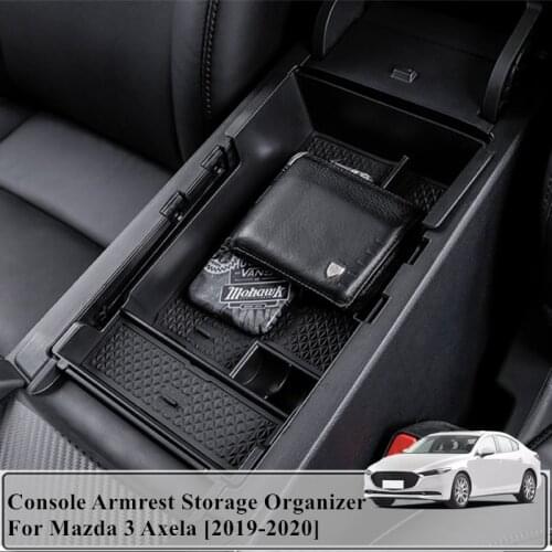 For Mazda 3 Axela 2019 2020 Center Conosle Organizer Tray For Mazda 3 Axela Accessories For Mazda 3 Axela Armrest Box For Mazda3