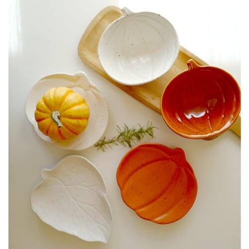 2020 creative personality home harvest season pumpkin bowls and small plates