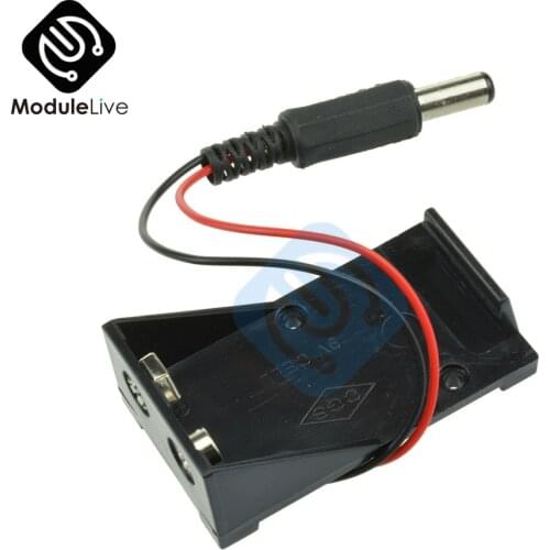 DC 9V Battery Holder Box Case Wire with Plug 5.5*2.1mm 5.5x2.1mm for Arduino AU