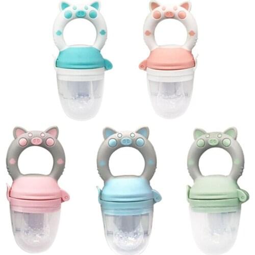 Baby Nipple Soother Fresh Food Silicone Baby Feeder Cups Kids Fruit Feeding Nipple Bottles Safe Supplies Nipple Teat Cup