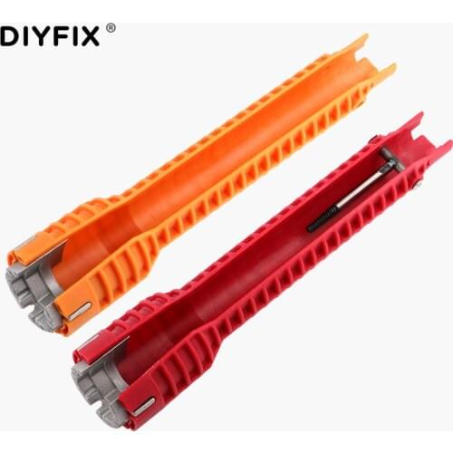 Home Kitchen Bathroom Faucet and Sink Installer Wrench Water Pipe Spanner Double Head Wrench Tool Extra-long Design Lightweight