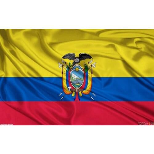 ECUADOR POLYESTER INTERNATIONAL COUNTRY FLAG Indoor Outdoor The Flag of Ecuador Polyester Flag 5*3 feet NN104