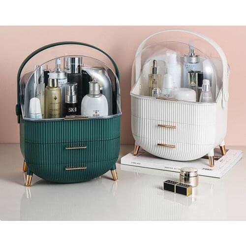 Cosmetic Storage Box Dustproof and Waterproof Bathroom Large-capacity Lipstick Skin Care Products Dressing Table Desktop Shelf