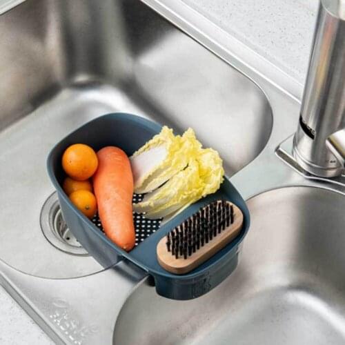 Kitchen Sink Drain Basket Fruit Vegetable Kitchen Waste Wet Garbage Drain Basket Residue Filter Sponge Kitchenware Tool
