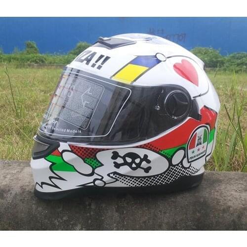 MALUSHUN de la motocicleta del casco de la lente doble casco Motorcycle Helmet Capacete De Moto Capacete