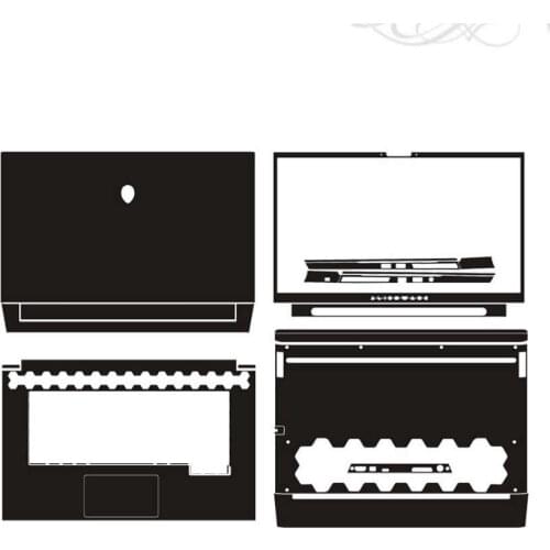 KH Laptop Sticker Skin Decals Cover Protector Guard for Dell Alienware M15 R2 2019