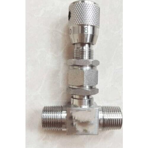 1/8" 1/4" 3/8" 1/2" BSP NPT Male Bulkhead 304 Stainless Steel Shut Off Needle Valve Flow Mirco Regulating Metering