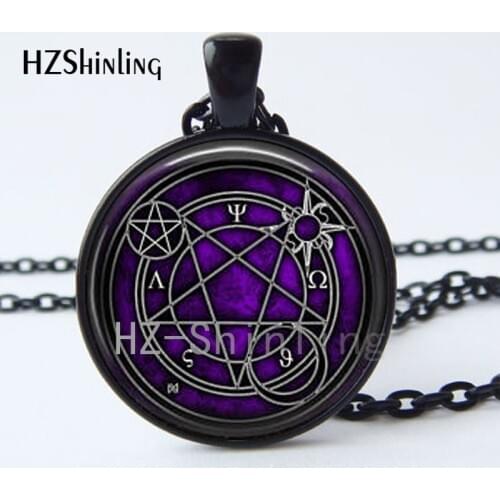 2017 New Arrival Alchemy Circle Pendant Necklace Transmutation Circle Human Full Metal Alchemist Lilith Art Photo Necklace HZ1