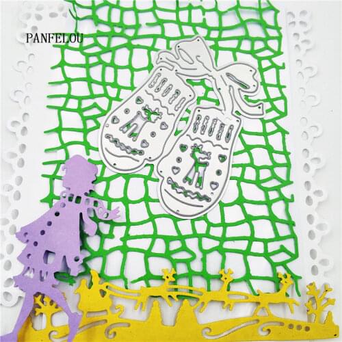 PANFELOU deer gloves Easter Scrapbooking DIY Halloween Embossing mould card paper die stencils punch Metal cut dies cutting