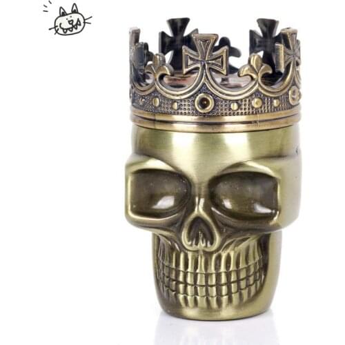 Punk Ghost Head Skull Style Plastic Tobacco Grinder Herbal Herb Hand Muller Smoke Grinders Smoking Accessories for Gift