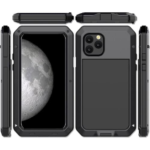 Full Protective Luxury Metal Aluminum Anti Falling Anti Collision Phone Case For iPhone11 11pro 11ProMax Shockproof Cover Case