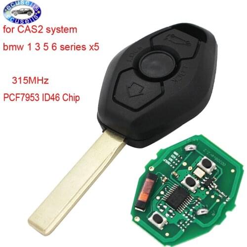 3 Buttons Smart Remote Key 315Mhz PCF7953 ID46 Chip for BMW CAS2 5 series E46 E60 E83 E53 E36 E38