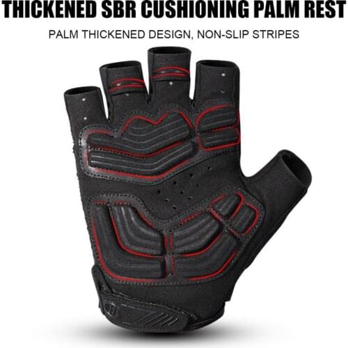 Bike Bicycle Glove Breathable Anti-shock Sports Gloves Cycling Anti-slip Anti-sweat Men Women Half Finger Gloves MTB Road Cyclin