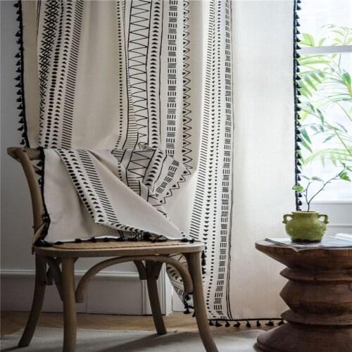 YMQY Cotton Curtains For Windows