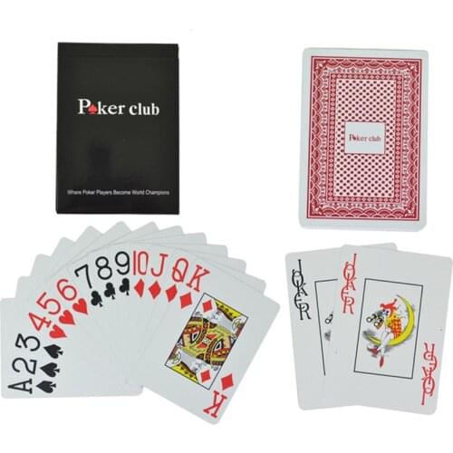 100% PVC poker playing cards Texas Hold'em Plastic playing card game poker cards Waterproof and dull polish Board games 1deck