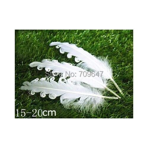 100pcs/lot!White Nagorie Goose Feathers,15-20cm,Loose Craft Feathers,Costume Design,Hair Feathers,Fscinator,Bridal Hair Piece