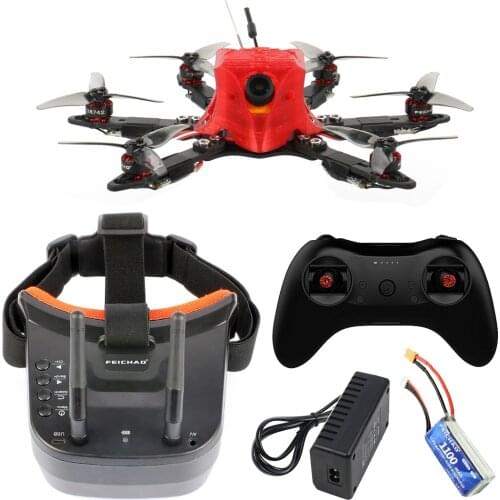 FEICHAO 175mm Six-Axle Mini Airframe FPV Carbon Fiber DIY RC Drone with Omni F4 Pro(V2) Flight Controller Built in OSD BEC