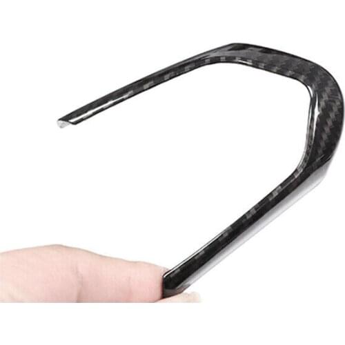 Accesories Steering Wheel Trim Black Carbon Cover For BMW F22 F30 F32 F10 F15X5 F16X6 M Sport Parts ABS