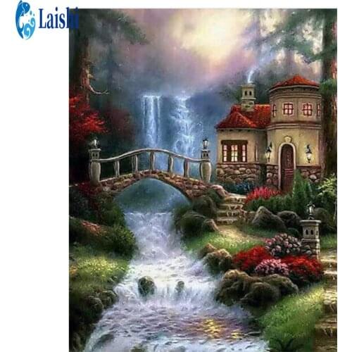 5D DIY Diamond Painting Forest landscape Rhinestone wholesale Embroidery Cross Stitch Kit Mosaic Diamond Art Home Decoration