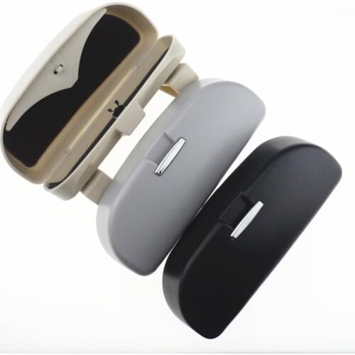 Car Sunglasses Box Organizer Glasses Storage Cases Holder Visor Sunshade Pockets Fold Auto For Kia Hyundai Chevrolet