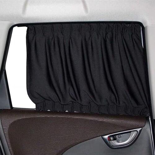 Car Curtain Sunshade Side Window Upper And Lower Rail Type Automobile Universal Curtain Heat Insulation And Sunscreen