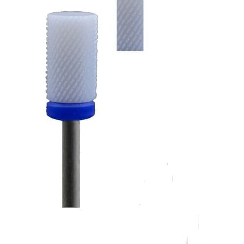 White Ceramic Nail Drill Bit - Small Barrel Bit M
