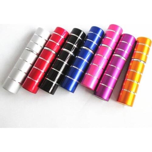 Free Shipping 5 ML (500 pcs/lot) High quelity Mini Travel size Refillable atomizer metal aluminum empty perfume spray bottles