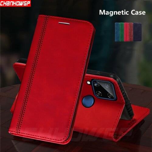 For OPPO Realme C15 C11 Case Luxury Magnetic Leather Flip Stand Cover For Realme C2 C3 C11 C 11 Soft Wallet Phone Cases Fundas
