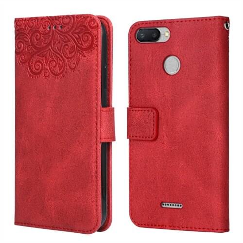 For Xiaomi Redmi 6 Flower Embossing Case Coque for Redmi 6 Wallet Flip Leather Case for Xiaomi6 Redmi 6 Cover