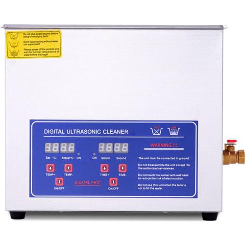 6L Digital Ultrasonic Cleaner for Bath Jewelry Glasses Circuit Board Cleaning