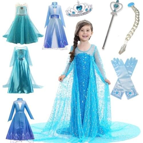 Dress Children Autumn Winter Carnival Clothes Halloween Cosplay Costume Princess Vestidos Role Play Frocks For Little Girls