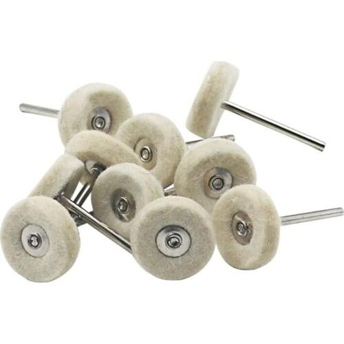 Mini brush with handle, wool felt, wool wheel brush, dental material, electric grinder tool, polishing brush, polishing head