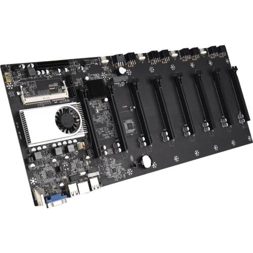 New Riserless Mining Motherboard 8 GPU Bitcoin Crypto Etherum Mining Support 1066/1333/1600MHz